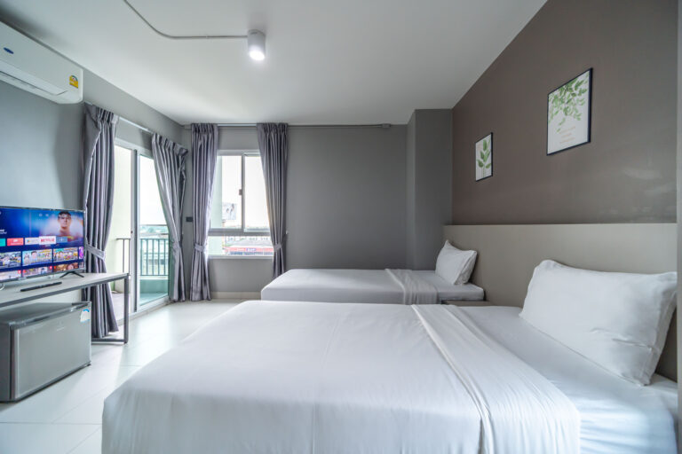 ห้อง Deluxe Twin Bed Sabai Residence บางใหญ่